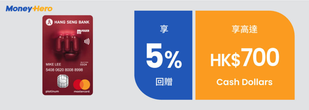 網購信用卡 恒生MPower卡