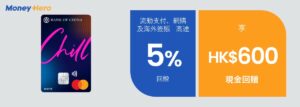 網購信用卡 中銀Chill Card