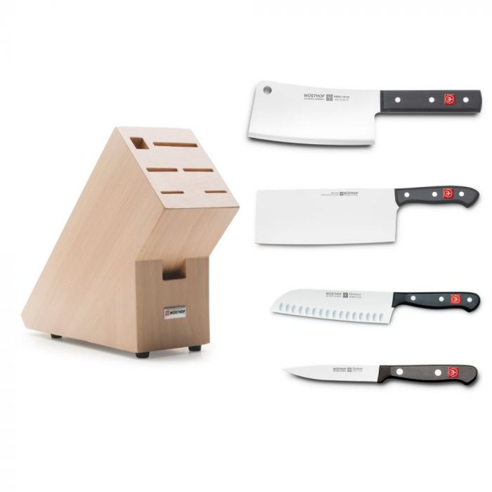 SOGO 週年慶 Wusthof Gourmet 中式刀具4件連刀座套裝